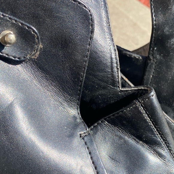 Black Ankle Bootie Heel, Women’s, Size 7.5, Patent Leather - Picture 3 of 4